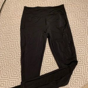 Full length leggings with sheer side